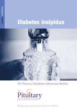 Diabetes insipidus - The Pituitary Foundation