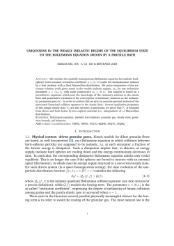 UNIQUENESS IN THE WEAKLY INELASTIC REGIME OF THE