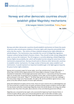 Norway and other democratic countries should establish global