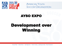 Development Over Winning