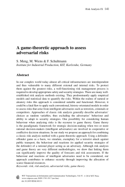 A game-theoretic approach to assess adversarial risks