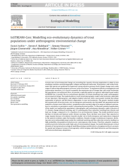InSTREAM-Gen: Modelling eco-evolutionary dynamics of trout