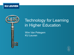 PowerPoint presentatie in de KU Leuven huisstijl