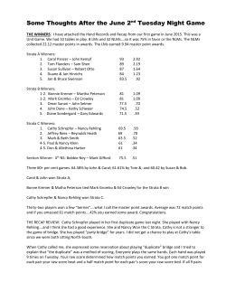 Some Thoughts After the June 2nd Tuesday Night Game THE