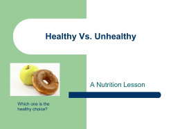 Healthy/Unhealthy Food PowerPoint