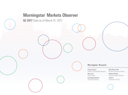 Morningstar&reg; Markets Observer - Morningstar Managed Portfolios