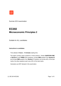 Microeconomic Principles 2 - DARP