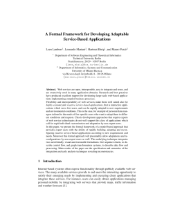 A Formal Framework for Developing Adaptable - LTA