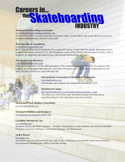 Careers in Skateboarding