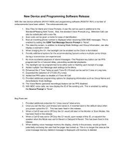 New Device and Programming Software Release