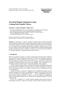 Non-Semi-Regular Quantum Groups Coming from Number Theory