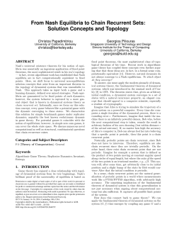 From Nash Equilibria to Chain Recurrent Sets: Solution