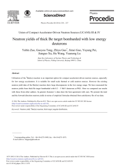 Neutron Yields of Thick Be Target Bombarded with