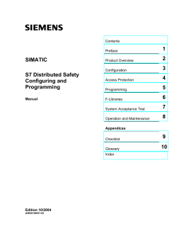 S7 Distributed Safety Configuring and Programming