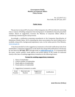 (Specification of Definitions Details) Rules, 2014