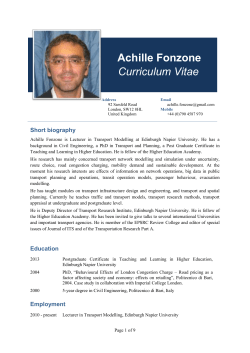 Achille Fonzone Curriculum Vitae