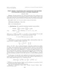 First order conditions for nonsmooth discretized constrained