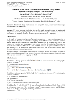 Common Fixed Point Theorem in Intuitionistic Fuzzy
