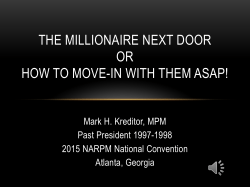 the millionaire next door or how to move