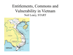 Entitlements, Commons and Vulnerability in Vietnam