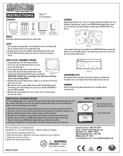 Instructions - Spin Master Games