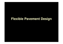 Flexible Pavement Design