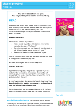 playtime peekaboo! - The Little Big Book Club