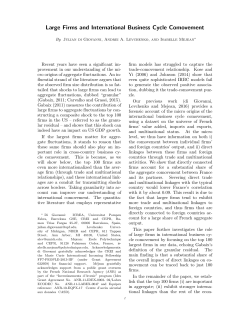 Large Firms and International Business Cycle Comovement