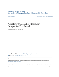90th Henry M. Campbell Moot Court Competition Final Round