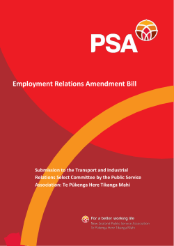 Employment Relations Amendment Bill