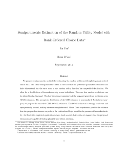 Semiparametric Estimation of the Random Utility Model with Rank