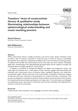 Teachers` views of constructivist theory: A qualitative study