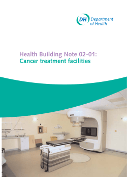 Health Building Note 02-01: Cancer treatment facilities