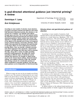 Is goal-directed attentional guidance just intertrial priming? A review