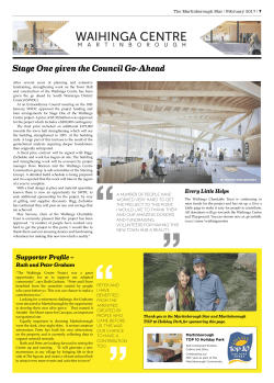 Stage One given the Council Go