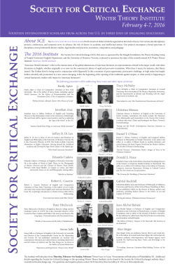 American World Literature - Society for Critical Exchange