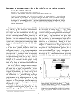 Formation of a p-type quantum dot at the end of an