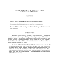 INTERPRETING SOIL TEST REPORTS