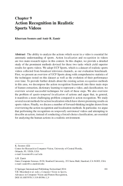 Action Recognition in Realistic Sports Videos