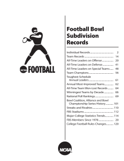 2012 DI Football Records Book - FBS section