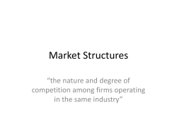 Market Structures