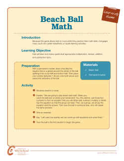 Beach Ball Math - Foundations, Inc.