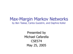 Max-Margin Markov Networks