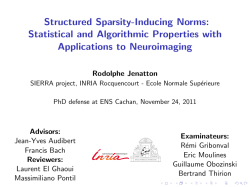 Structured Sparsity-Inducing Norms: Statistical