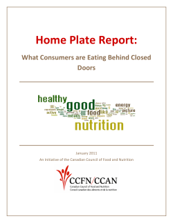 Home Plate Report: What Consumers are Eating Behind Closed
