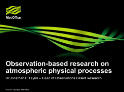 Observation-based research on atmospheric physical