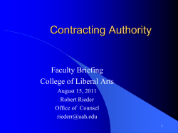 Contract Authority