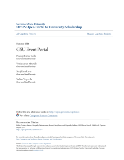 GSU Event Portal - OPUS - Governors State University