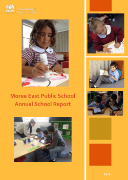Moree East has just completed its second year of the National