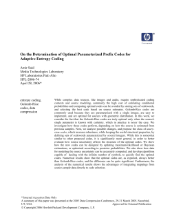 On the Determination of Optimal Parameterized Prefix Codes for